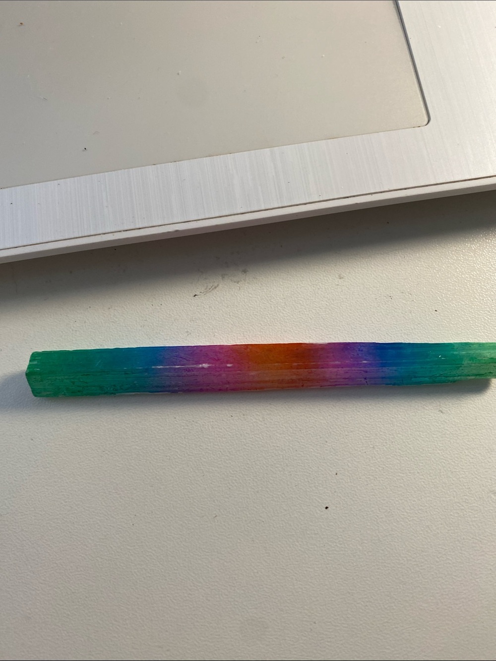 Multicolor Rainbow selenite - Vibrant Green, Blue, Purple & Orange